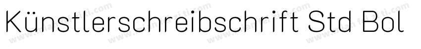 Künstlerschreibschrift Std Bold (D)字体转换
